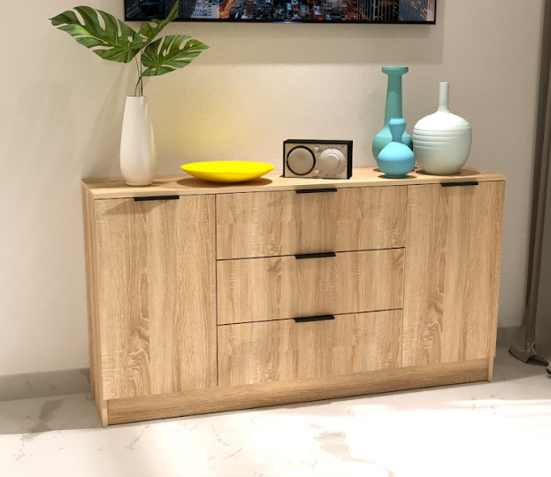 Комод на 3 ящика и 2 двери ViA- Сити 4