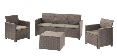 Комплект садовой мебели ECO- Keter Emma 3 seater set, бежевый 