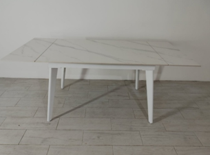 Раскладной стол с керамической столешницей Elt- DT-8010-H01 matt (120/180х80 см) 