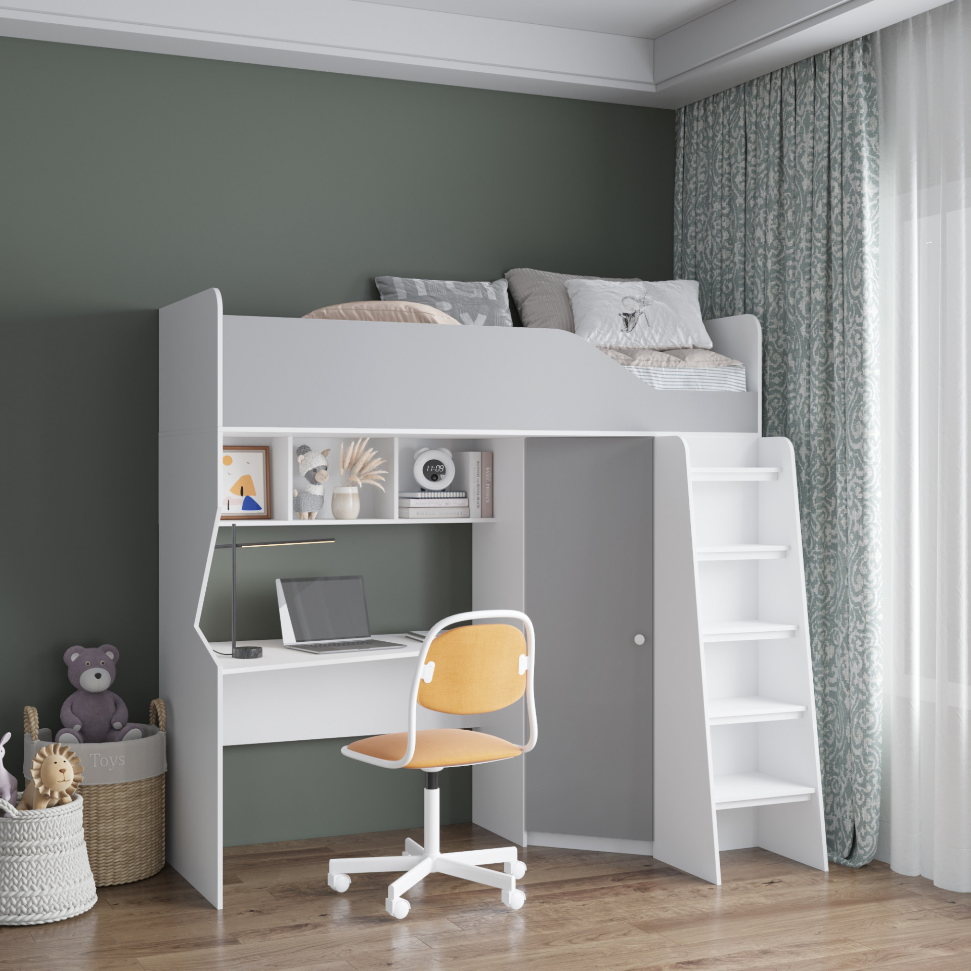 Детская кровать 3 в 1 195х202х83 KOD- КР-Горище