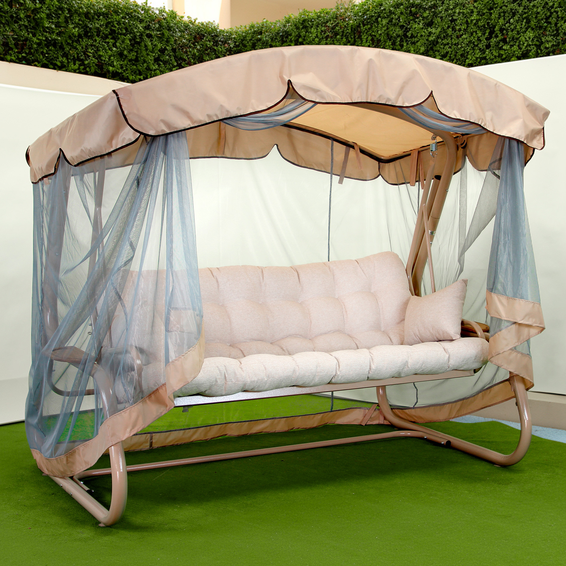 Качель с откидной спинкой и москитной сеткой GG- Валенсия (арт 050)