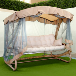 Качель с откидной спинкой и москитной сеткой GG- Валенсия (арт 050)