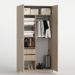 Шкаф 195х100х52 cм KOD- ШК-100 ящ