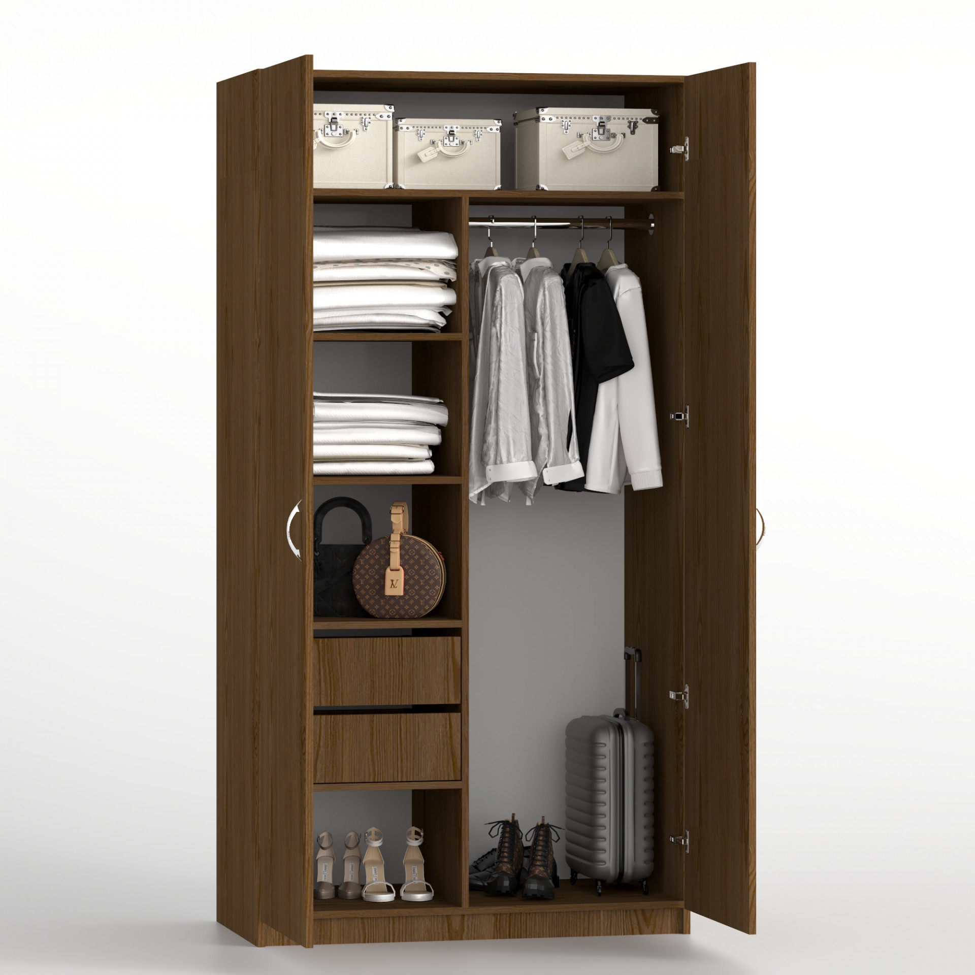 Шкаф 195х100х52 cм KOD- ШК-100 ящ