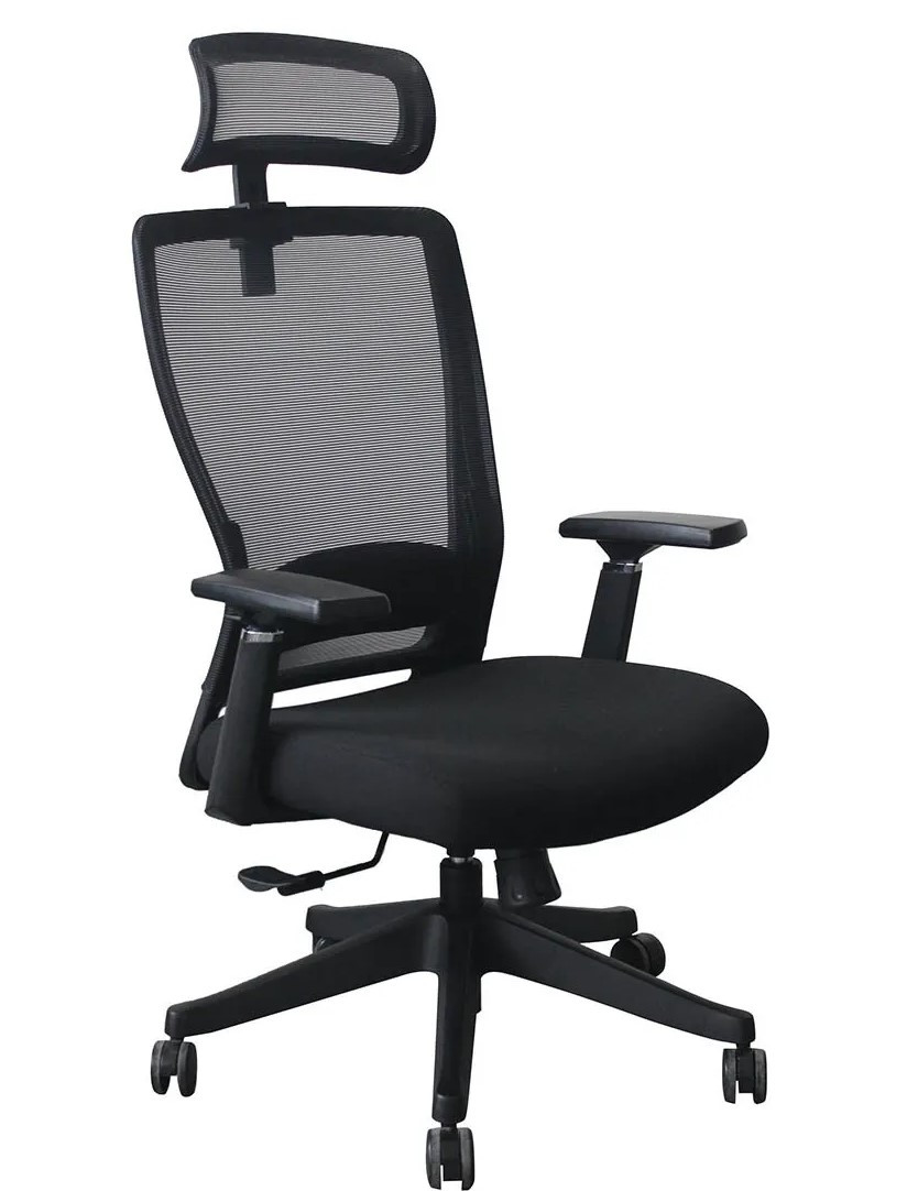 Крісло для оператора LUX- OPTI-ON BLACK / GREY ергономічне