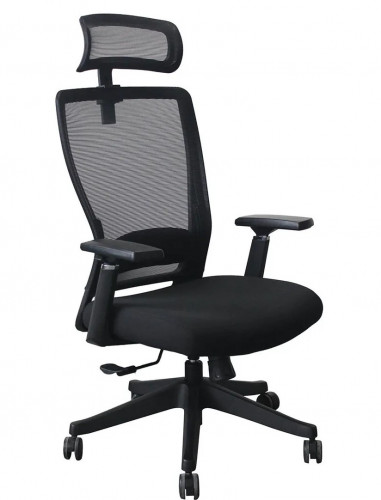 Крісло для оператора LUX- OPTI-ON BLACK / GREY ергономічне