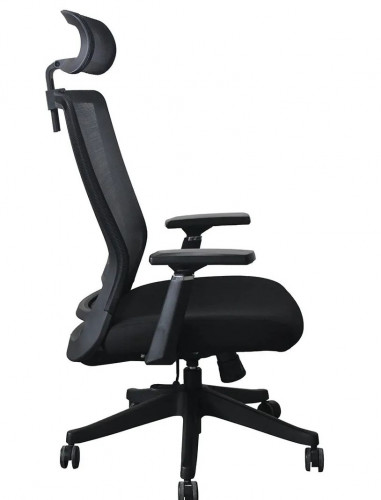 Крісло для оператора LUX- OPTI-ON BLACK / GREY ергономічне