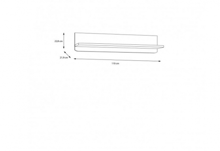 Полка подвесная PL- Forte Surfinio SFNB01