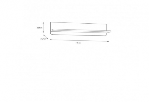 Полка подвесная PL- Forte Surfinio SFNB01