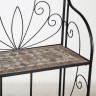 Стеллаж с 3-мя полками VLL- MOSAIC (38656) темно-коричневый, коричневый камень