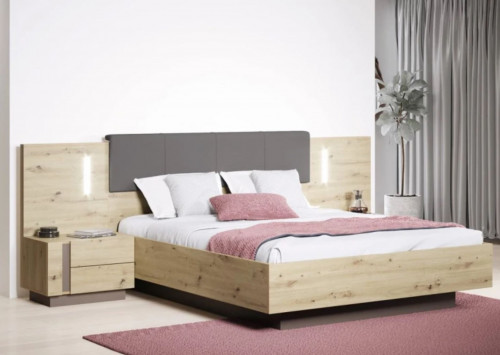 Спальня Perfect Home Арко / Arco B, Дуб артизан/графит