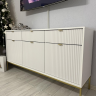 Комод PIASKI NOVA KSZ154, ДСП/МДФ/Белый, 154х83х39см 