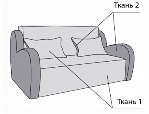 Диван одноместный MLX- Виола (0,8; 0,9; 1,0; 1,1)