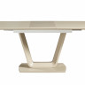 Стол обеденный IMP- Asti капучино, МДФ + стекло, 110+60 см 
