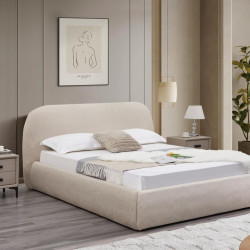 Кровать с подъемным газовым Avn- LUMINA 160 Light Khaki 