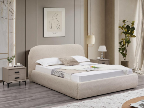 Кровать с подъемным газовым Avn- LUMINA 160 Light Khaki 