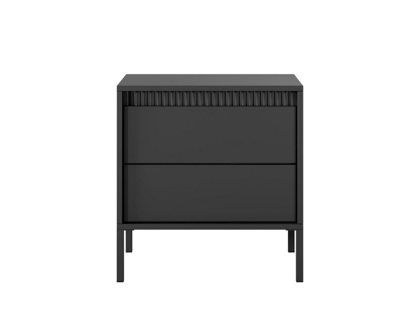 Прикроватная тумба Perfect Home Сенсо/Senso Черный 