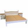 IDEA Двуспальная кровать CORONA белый воск 140x200
