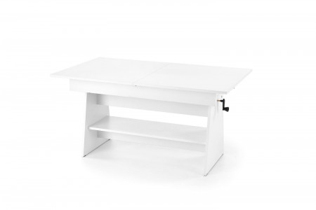 Стол трансформер раскладной HALMAR ERIKA белый 120-160 см