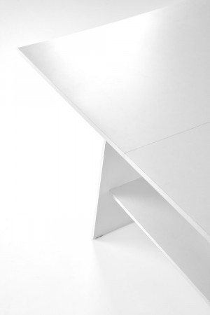 Стол трансформер раскладной HALMAR ERIKA белый 120-160 см