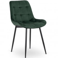 Стул обеденный MEBEL ELITE CHRIS зеленый велюр
