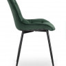 Стул обеденный MEBEL ELITE CHRIS зеленый велюр