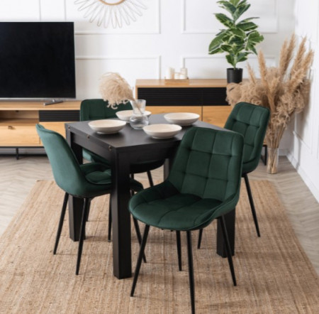 Стул обеденный MEBEL ELITE CHRIS зеленый велюр