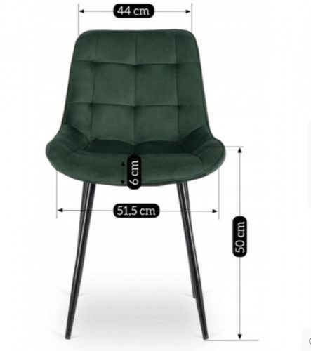 Стул обеденный MEBEL ELITE CHRIS зеленый