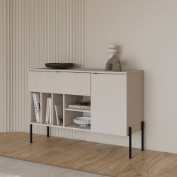 Комод на 1 дверь и 1 ящик Helvetia ORE 24KROG45 (кашемир/кашемир в рубчик)