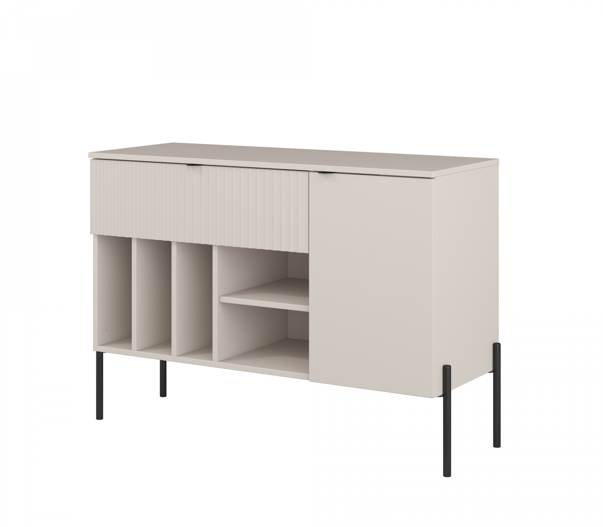 Комод на 1 дверь и 1 ящик Helvetia ORE 24KROG45 (кашемир/кашемир в рубчик)