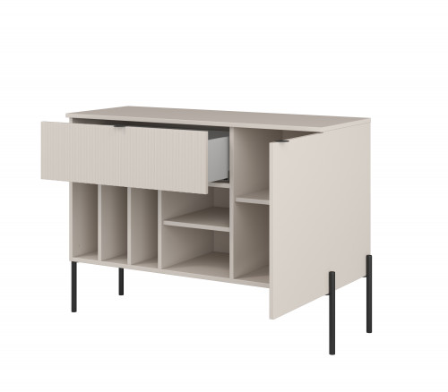 Комод на 1 дверь и 1 ящик Helvetia ORE 24KROG45 (кашемир/кашемир в рубчик)