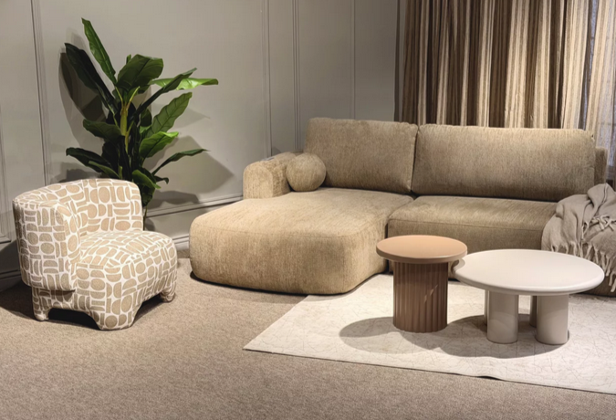 Кресло CRV- Evan Beige dots, бежевый