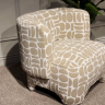 Кресло CRV- Evan Beige dots, бежевый
