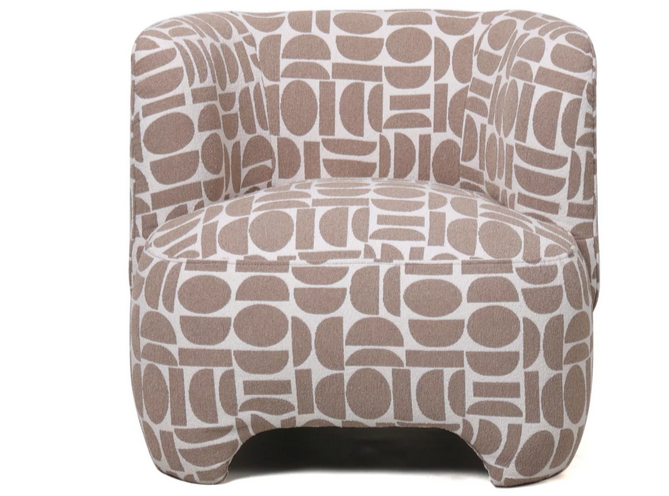 Кресло CRV- Evan Beige dots, бежевый