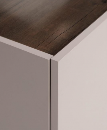 Комод MRK- Нео 4дв 2,0 м Глянец орех Макадамия/ супермат Тоффи 