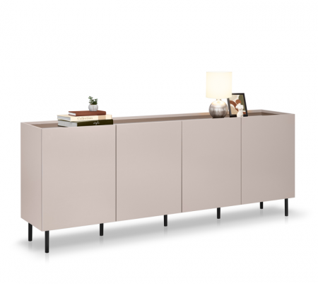 Комод MRK- Нео 4дв 2,0 м Глянец орех Макадамия/ супермат Тоффи 