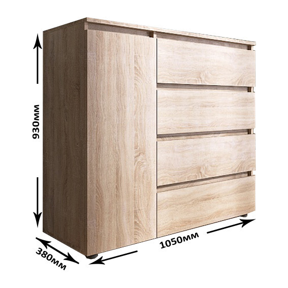 Спальня (модульная) EVR- Лайт-3 дуб Сонома