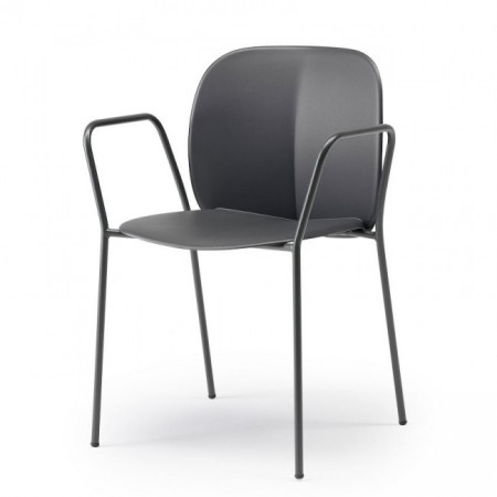 Кресло обеденное улиное VLL- SCAB Mentha 2707 (белый, антрацит, торотора, карамель)