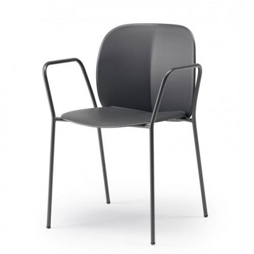 Кресло обеденное улиное VLL- SCAB Mentha 2707 (белый, антрацит, торотора, карамель)