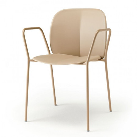 Кресло обеденное улиное VLL- SCAB Mentha 2707 (белый, антрацит, торотора, карамель)