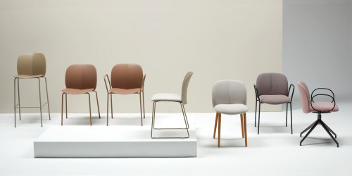 Кресло обеденное улиное VLL- SCAB Mentha 2707 (белый, антрацит, торотора, карамель)