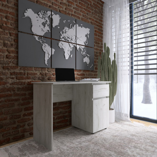 Стол письменный EVR- Лайт СЛ-1 крафт белый