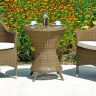 Стол из техноротанга Alexander Rose TEA- SAN MARINO BISTRO TABLE O.6M0 (W/GLASS TOP) 