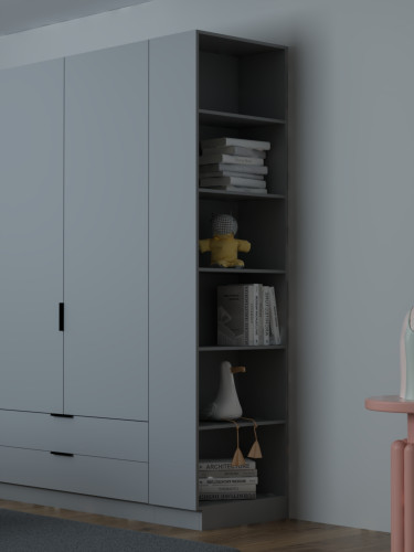 Шкаф-пенал открытый боковой ViA- Сити С-0