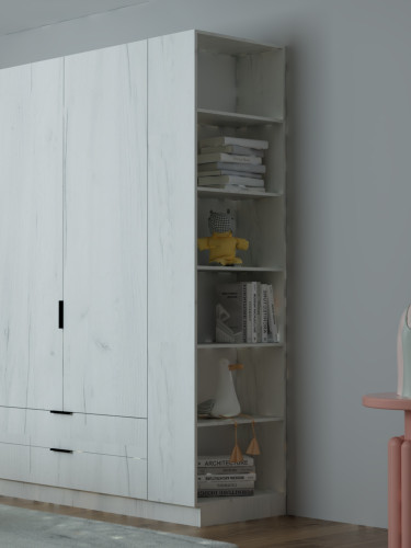 Шкаф-пенал открытый боковой ViA- Сити С-0