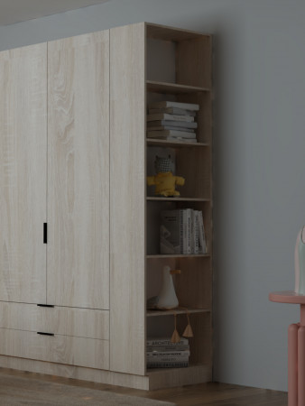 Шкаф-пенал открытый боковой ViA- Сити С-0
