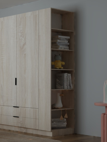 Шкаф-пенал открытый боковой ViA- Сити С-0