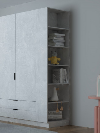 Шкаф-пенал открытый боковой ViA- Сити С-0