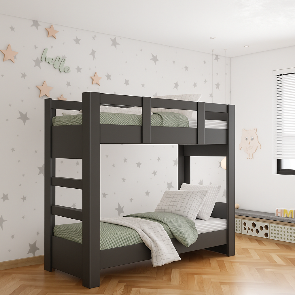 Кровать двухэтажная разборная с ламелями на деревянной основе KOD- Тандем 2