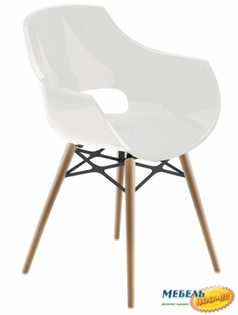 Кресло из поликарбоната TYA- Opal Wox натуральный бук